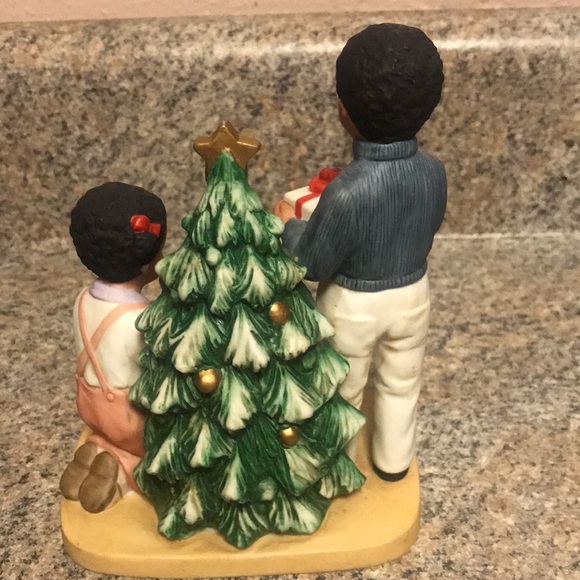 Vintage Homco African American Boy and Girl Christmas Figurine #8921 - Picture 6 of 7